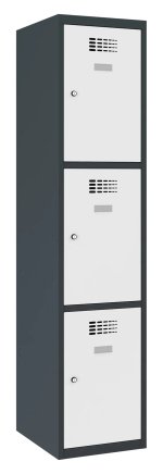 Šatní skříň kovová Sus 413 W šířka 400 mm - 1