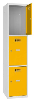 Šatní skříň kovová Sus 413 W šířka 400 mm - 6