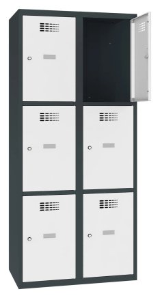 Šatní skříň kovová Sus 423 W šířka 800 mm - 2