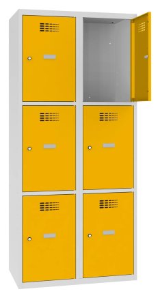 Šatní skříň kovová Sus 423 W šířka 800 mm - 6