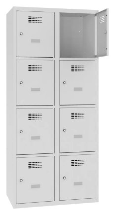 Šatní skříň kovová Sus 424 W šířka 800 mm - 3