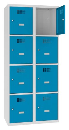 Šatní skříň kovová Sus 424 W šířka 800 mm - 4