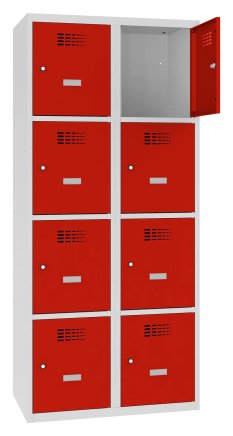 Šatní skříň kovová Sus 424 W šířka 800 mm - 5