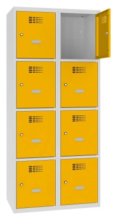 Šatní skříň kovová Sus 424 W šířka 800 mm - 6