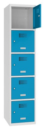 Šatní skříň kovová Sus 415 W šířka 400 mm - 4