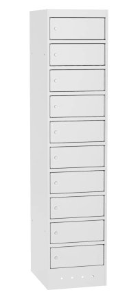 Skříňka na notebooky SZNL 4110 - 10 oddělení s elektroinstalací - 1