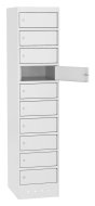 Skříňka na notebooky SZNL 4110 - 10 oddělení s elektroinstalací - 2