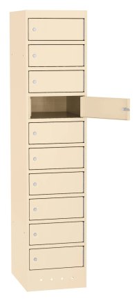 Skříňka na notebooky SZNL 4110 - 10 oddělení s elektroinstalací - 6