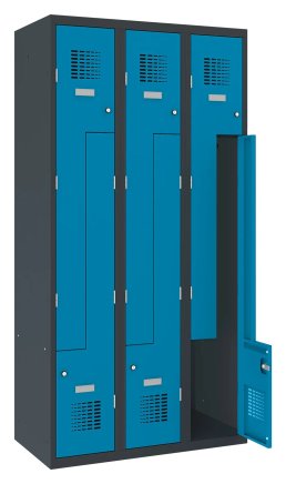 Šatní skříň kovová Sul 33 W šířka 900 mm - 6