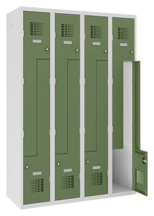 Šatní skříň kovová Sul 34 W šířka 1200 mm - 4