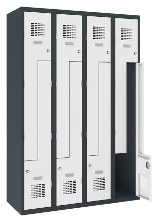 Šatní skříň kovová Sul 34 W šířka 1200 mm - 1