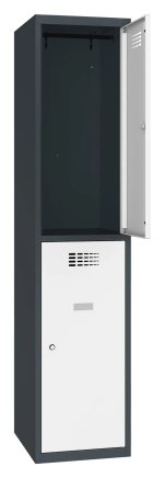 Šatní skříň kovová Sus 412 W šířka 400 mm - 2