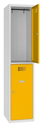 Šatní skříň kovová Sus 412 W šířka 400 mm - 3