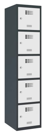 Šatní skříň kovová Sus 415 W šířka 400 mm - 1