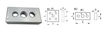 Příruba pro profily KFD-4040 - 1
