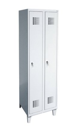 Šatní skříň kovová na nohách Sum 321 W šířka 600 mm - 2