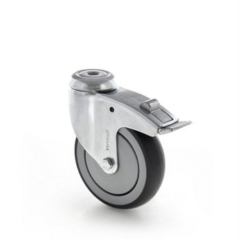 Otočné přístrojové kolo s brzdou, průměr 100 mm - 1