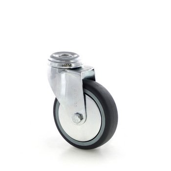 Otočné přístrojové kolo průměr 100 mm, otočné s krytem, 344a39E100rZLC - 1