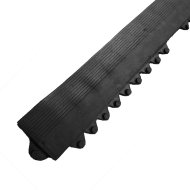 Černá gumová náběhová hrana "samec" pro rohož Diamond Plate Tile - 1