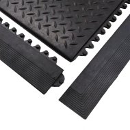 Černá gumová náběhová hrana "samice" pro rohož Diamond Plate Tile - 2