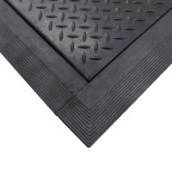 Černá gumová náběhová hrana "samice" pro rohož Diamond Plate Tile - 3