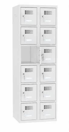 Šatní skříň dělená MSus 326 W šířka 600 mm - 2