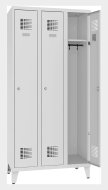 Šatní skříň kovová na nohách Sum 331 W šířka 900 mm - 1