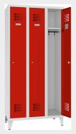 Šatní skříň kovová na nohách Sum 331 W šířka 900 mm - 3