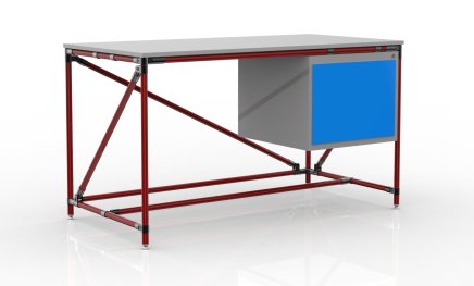 Dílenský stůl s kontejnerem šíře 1500 mm, 240405311 - 2