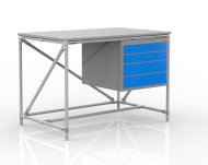 Dílenský stůl s kontejnerem se čtyřmi zásuvkami 24040533 (3 modely) - 1