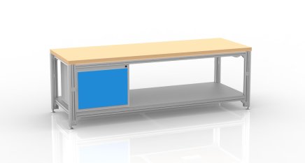 Elektricky výškově stavitelný stůl z hliníkových profilů - 1