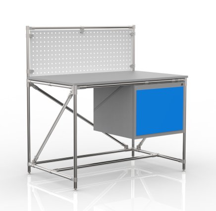 Dílenský stůl z trubkového systému s perfopanelem 240408317 (3 modely) - 4