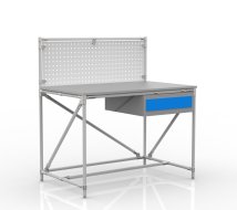 Dílenský stůl z trubkového systému s perfopanelem 240408313 (3 modely)