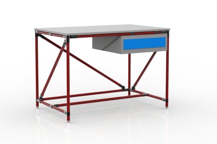 Dílenský stůl s kontejnerem s jednou zásuvkou 24040530 (3 modely) - 2