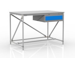 Dílenský stůl s kontejnerem s jednou zásuvkou 24040530 (3 modely)