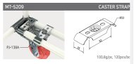 Spojovací držák pro kolečka s plotnou MT-5209