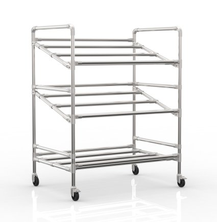 Regálový vozík na přepravky šíře 972 mm, 24040230 - 4