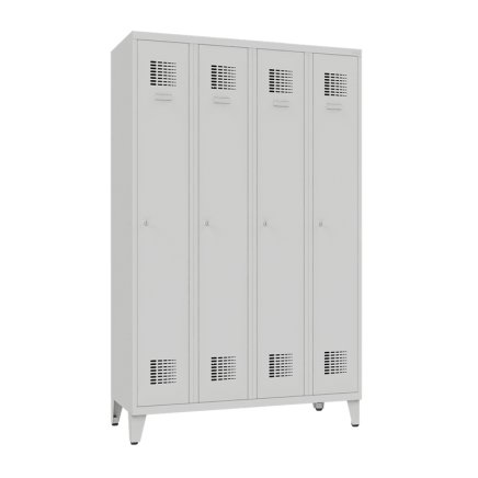 Šatní skříň kovová na nohách Sum 341 W šířka 1200 mm - 1