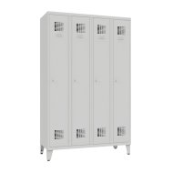 Šatní skříň kovová na nohách Sum 341 W šířka 1200 mm