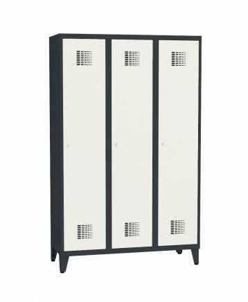 Šatní skříň kovová na nohách Sum 431 W šířka 1200 mm - 1