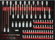 Dílenský vozík na nářadí XT-007 + sada nářadí v pěnové výplni - 5