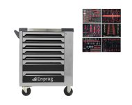 Dílenský vozík na nářadí XT-002 + sada nářadí v pěnové výplni - 1