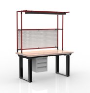 Elektricky výškově stavitelný stůl s kontejnerem se třemi zásuvkami 24111938 - 2