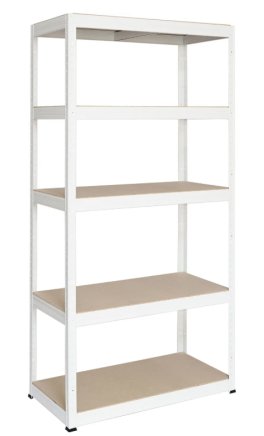 Bezšroubový policový regál Futur 250 1800x900x450mm bílá - 1