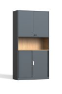 Skříň s křídlovými a posuvnými dveřmi HDW-C-K04