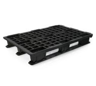 Plastová paleta lehká s ližinami v. 140 x š. 800 x h. 1200 mm