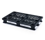Plastová paleta ESD stohovatelná s ližinami v. 155 x š. 800 x h. 1200 mm