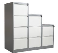 Čtyřzásuvková kartotéka HD pro formát A4 šedobílá - 2