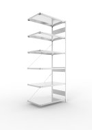 Přístavný regál Clip S3 pozink hloubky 600 mm (6 modelů)
