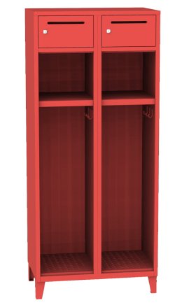 Šatní skříň kovová typ HAN-42A - 1